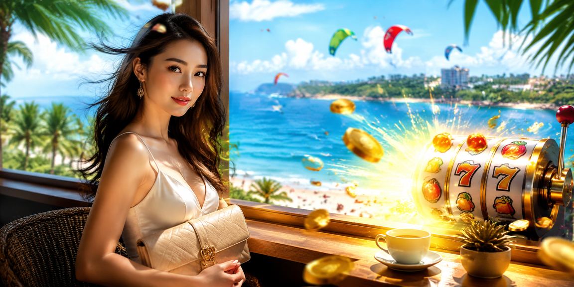 Người dùng chơi slot game Jackpot tại Mũi Né bên ly cà phê, trên điện thoại di động