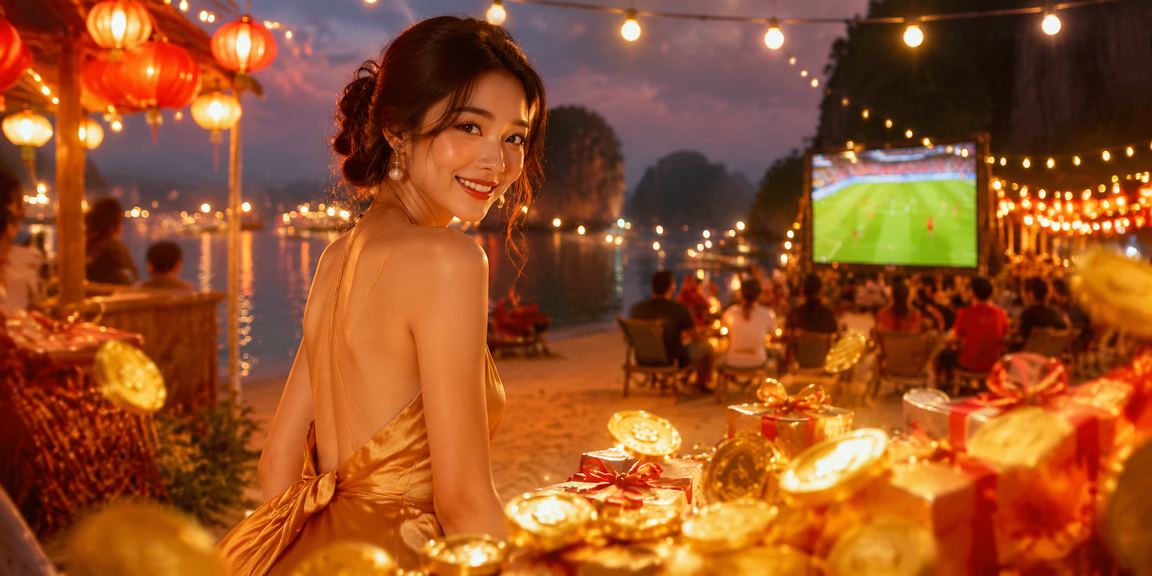 Chợ đêm Ninh Bình – người chơi kiểm tra kết quả Jackpot trên điện thoại giữa không khí náo nhiệt